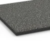 Detailaufnahme der Randausprägung von WARCO-Produkt 6413, Płyta amortyzująca – 90 cm, Format 50 x 50 x 3 cm | 0,25 m², Farbe Ciemnoszary granit.
