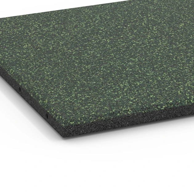 Detailaufnahme der Randausprägung von WARCO-Produkt 6415, Płyta amortyzująca – 90 cm, Format 50 x 50 x 3 cm | 0,25 m², Farbe Trawnik angielski.