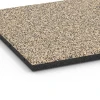 Detailaufnahme der Randausprägung von WARCO-Produkt 6419, Płyta amortyzująca – 90 cm, Format 50 x 50 x 3 cm | 0,25 m², Farbe Trawertyn.