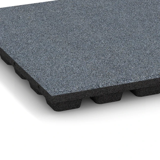 Detailaufnahme der Randausprägung von WARCO-Produkt 6294, Płyty amortyzujące, Format 50 x 50 x 4,8 cm, Farbe Grafitowy.