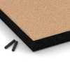 Detailaufnahme der Randausprägung von WARCO-Produkt 6270, Płyta amortyzująca – 180 cm, Format 50 x 50 x 6 cm, Farbe Beż piaskowy.