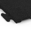 Detailaufnahme der Randausprägung von WARCO-Produkt 6190, Płytka fitness Classic, Format 50 x 50 x 3 cm | 0,25 m², Farbe Antracyt.