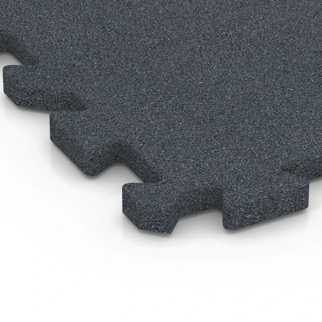 Detailaufnahme der Randausprägung von WARCO-Produkt 6992, Mata fitness puzzle, Format 50 x 50 x 3 cm | 0,25 m², Farbe Szary łupkowy.