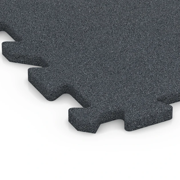 Detailaufnahme der Randausprägung von WARCO-Produkt 6986, Mata fitness puzzle, Format 50 x 50 x 2 cm | 0,25 m², Farbe Szary łupkowy.
