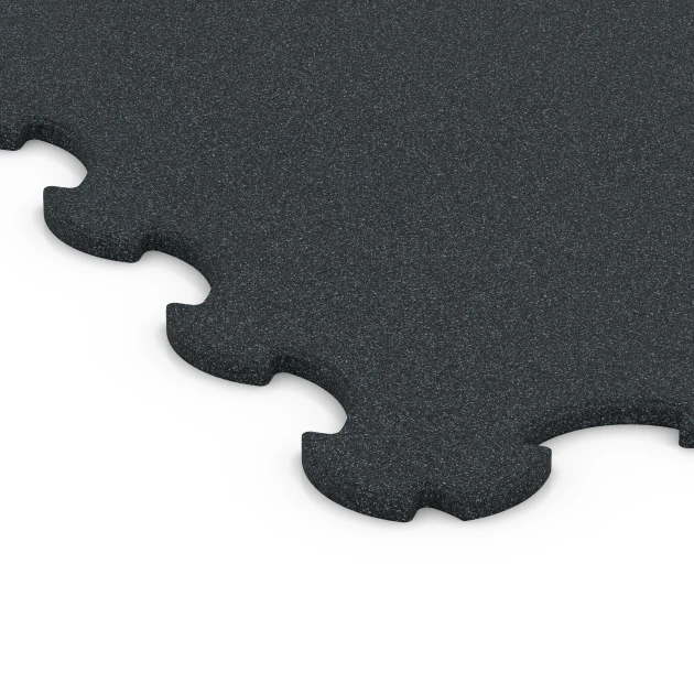 Detailaufnahme der Randausprägung von WARCO-Produkt 6376, Mata Ochronna Fitness, Format 102,5 x 102,5 x 1,5 cm | 1,05 m², Farbe Antracyt.