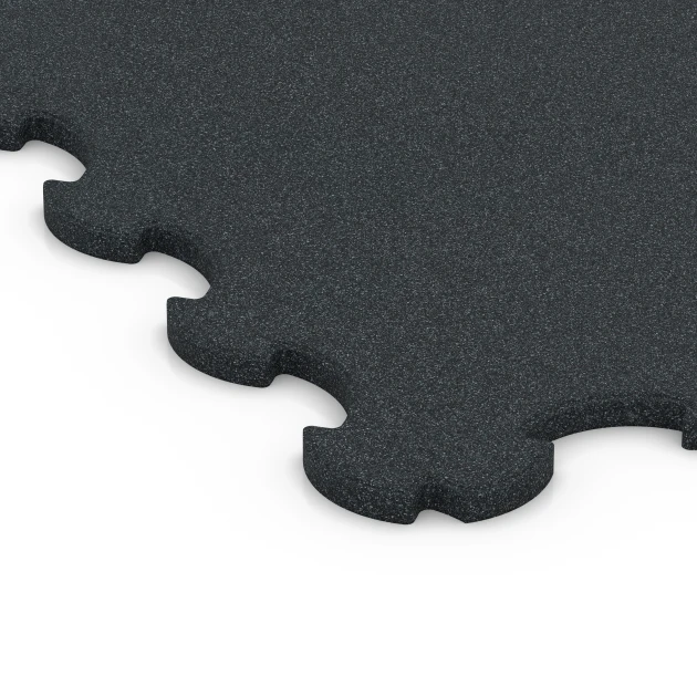 Detailaufnahme der Randausprägung von WARCO-Produkt 6377, Mata Ochronna Fitness, Format 102,5 x 102,5 x 2 cm | 1,05 m², Farbe Antracyt.