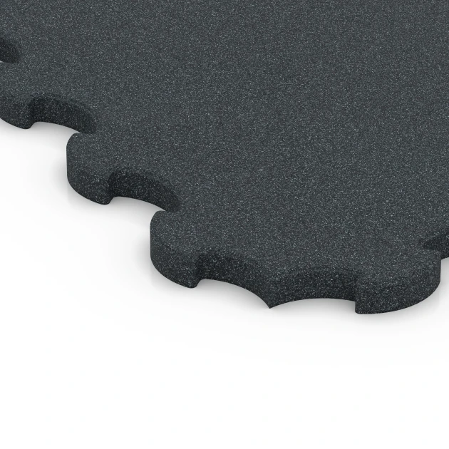 Detailaufnahme der Randausprägung von WARCO-Produkt 6322, Mata Ochronna Fitness, Format 102,5 x 102,5 x 3 cm | 1,05 m², Farbe Antracyt.