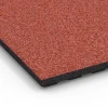 Detailaufnahme der Randausprägung von WARCO-Produkt 6390, Mata stajenna Luksus, Format 100 x 50 x 4,5 cm | 0,50 m², Farbe Czerwony ceglasty.