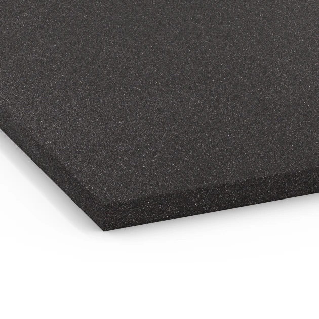 Detailaufnahme der Randausprägung von WARCO-Produkt 6659, Płyta podkładowa Kl. 3, Format 104 x 104 x 2,7 cm, Farbe Antracyt.