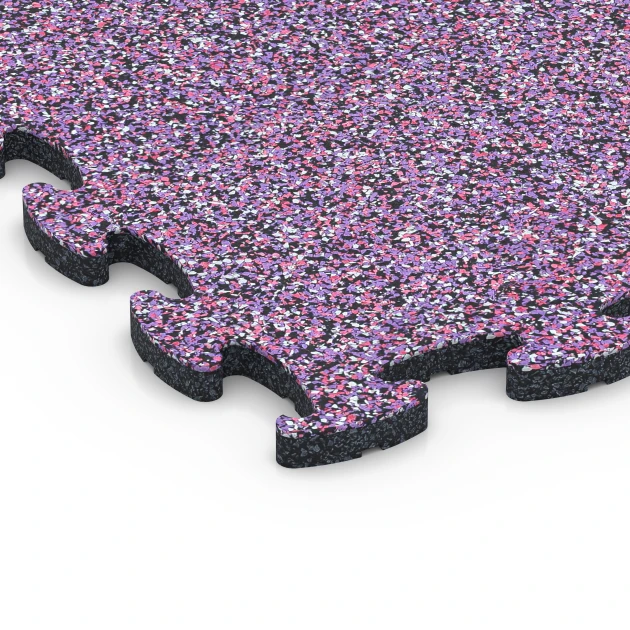 Detailaufnahme der Randausprägung von WARCO-Produkt 6765, Płytki na obrzeża basenu, Format 44,6 x 44,6 x 1,8 cm, Farbe Lawenda.