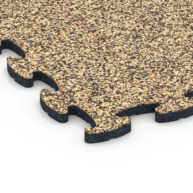 Detailaufnahme der Randausprägung von WARCO-Produkt 6831, Fitness Active podłoga, Format 44,6 x 44,6 x 1,8 cm, Farbe Rattan.