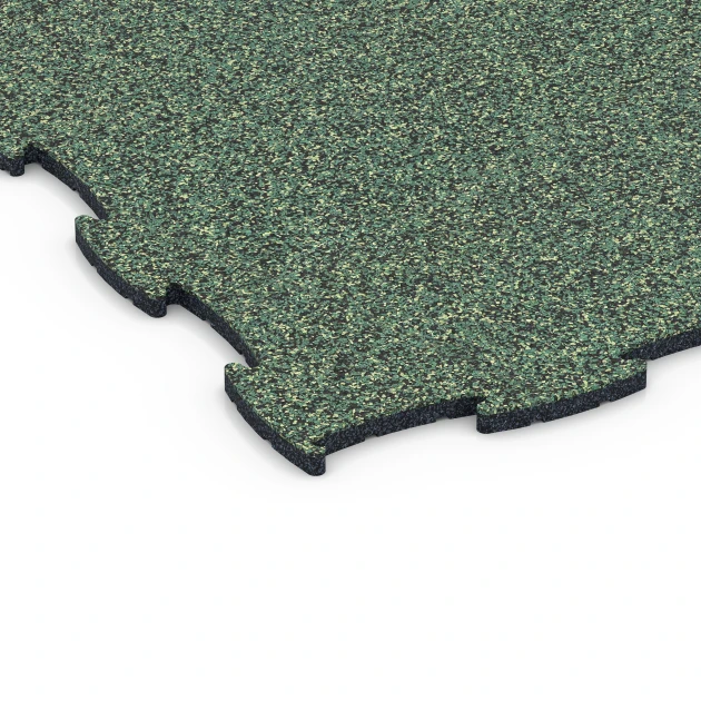 Detailaufnahme der Randausprägung von WARCO-Produkt 6807, Nawierzchnia kynologiczna, Format 97,1 x 97,1 × 1,8 cm, Farbe Trawnik angielski.