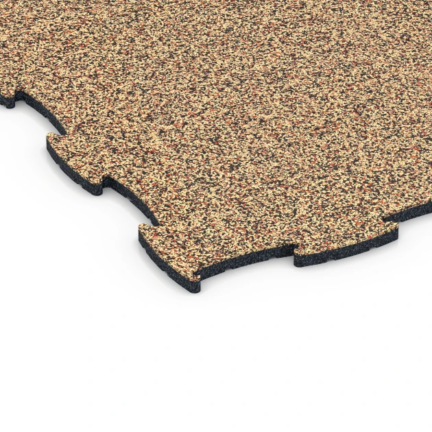 Detailaufnahme der Randausprägung von WARCO-Produkt 6808, Nawierzchnia kynologiczna, Format 97,1 x 97,1 × 1,8 cm, Farbe Terakota.