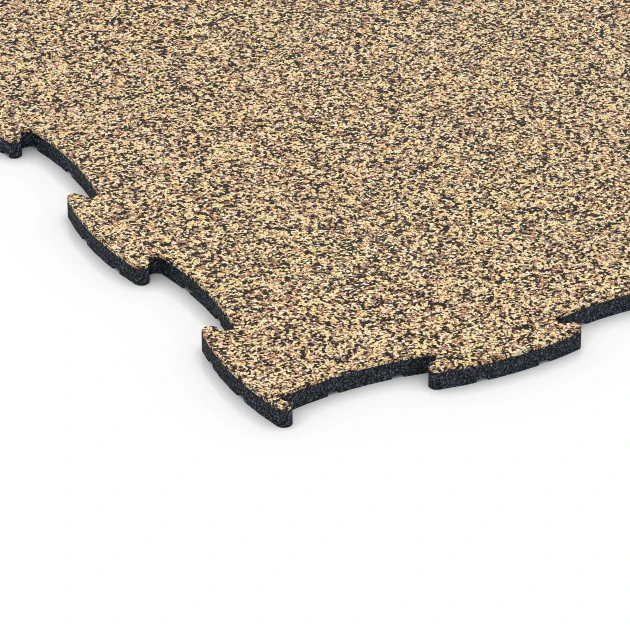 Detailaufnahme der Randausprägung von WARCO-Produkt 6840, Fitness Active podłoga, Format 97,1 x 97,1 × 1,8 cm, Farbe Rattan.