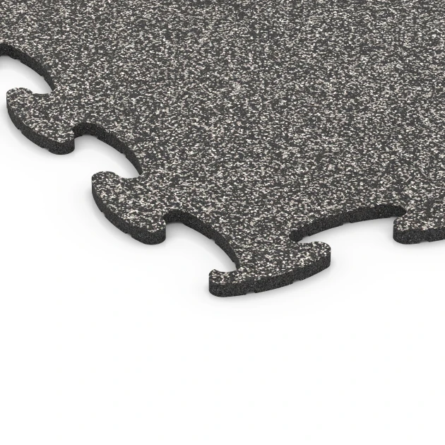Detailaufnahme der Randausprägung von WARCO-Produkt 6922, Podłoga targowa klik, Format 98 x 98 × 1,8 cm, Farbe Ciemnoszary granit.