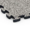 Detailaufnahme der Randausprägung von WARCO-Produkt 6932, Mata puzzle na plac zabaw, Format 44,6 x 44,6 × 2,8 cm, Farbe Szary granit.