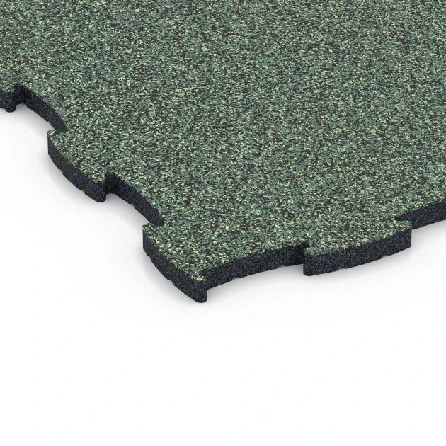 Detailaufnahme der Randausprägung von WARCO-Produkt 6852, Fitness Active podłoga, Format 97,1 x 97,1 x 2,8 cm, Farbe Trawnik angielski.