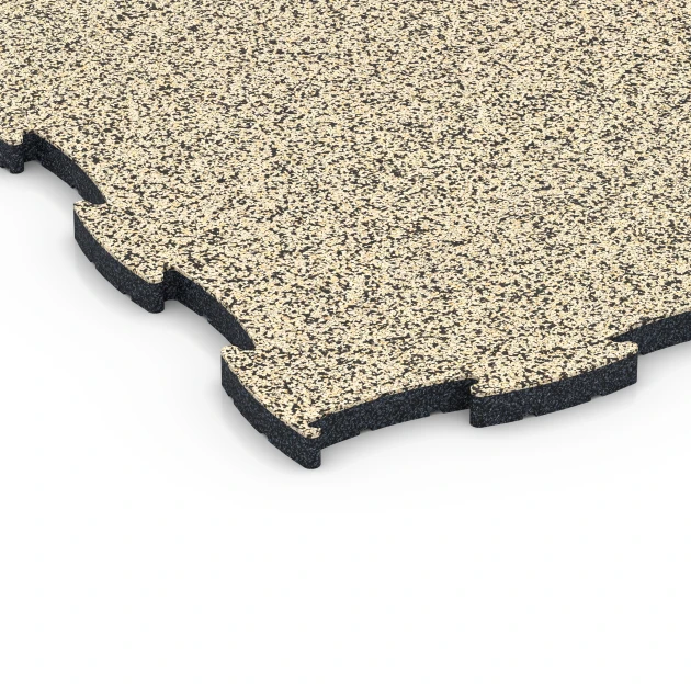 Detailaufnahme der Randausprägung von WARCO-Produkt 6856, Fitness Active podłoga, Format 97,1 x 97,1 x 2,8 cm, Farbe Trawertyn.