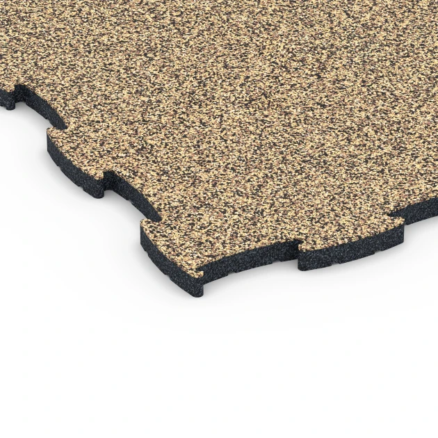 Detailaufnahme der Randausprägung von WARCO-Produkt 6858, Fitness Active podłoga, Format 97,1 x 97,1 x 2,8 cm, Farbe Rattan.