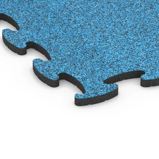 Detailaufnahme der Randausprägung von WARCO-Produkt 6893, Fitness Max Floor System, Format 97,1 x 97,1 x 2,8 cm, Farbe Atlantyk.