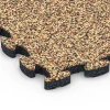 Detailaufnahme der Randausprägung von WARCO-Produkt 6817, Płytki balkonowe kamienne klik, Format 28,9 x 28,9 x 1,8 cm, Farbe Terakota.