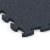 Detailaufnahme der Randausprägung von WARCO-Produkt 6960, Fitness Premium podłoga sportowa, Format 45,9 x 45,9 x 1,8, Farbe Antracyt.