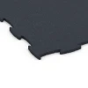 Detailaufnahme der Randausprägung von WARCO-Produkt 6968, Fitness Premium podłoga Plus, Format 99 x 99 x 1,8 cm, Farbe Antracyt.
