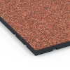 Detailaufnahme der Randausprägung von WARCO-Produkt 7136, Podłoga na siłownię zewnętrzną, Format 60 x 60 x 3 cm | 0,36 m², Farbe Etna.