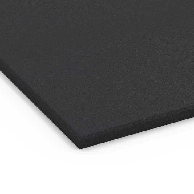 Detailaufnahme der Randausprägung von WARCO-Produkt 7074, Fitness Performance Basic podłoga sportowa, Format 100 x 100 x 2 cm | 1,00 m², Farbe Antracyt.