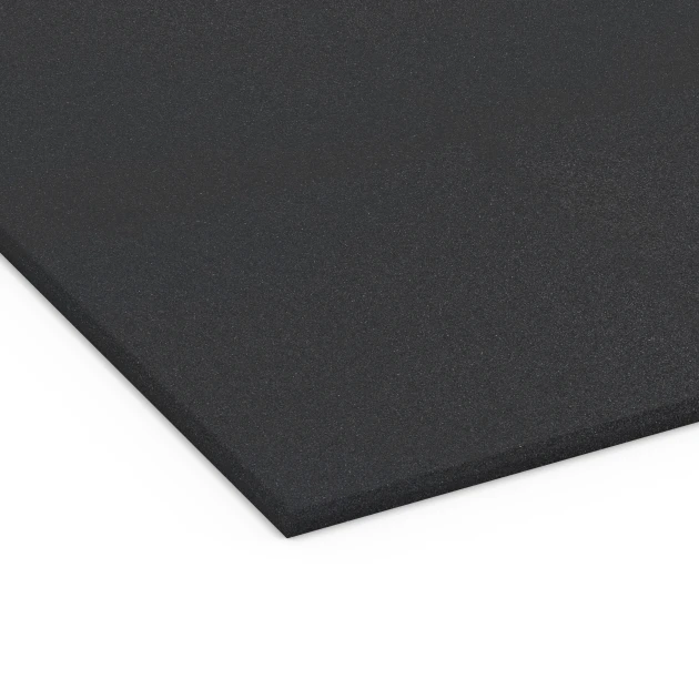 Detailaufnahme der Randausprägung von WARCO-Produkt 7075, Fitness Performance Basic podłoga sportowa, Format 100 x 100 x 1 cm | 1,00 m², Farbe Antracyt.