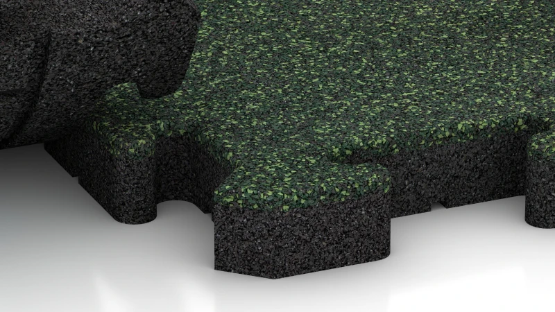 Połączenie typu puzzle z delikatnie zaokrągloną fazą