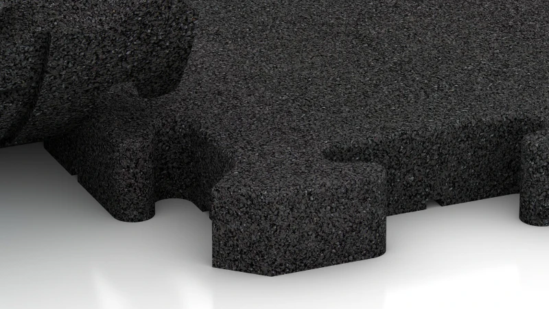 Połączenie puzzlowe z lekko zaokrąglonym sfazowaniem