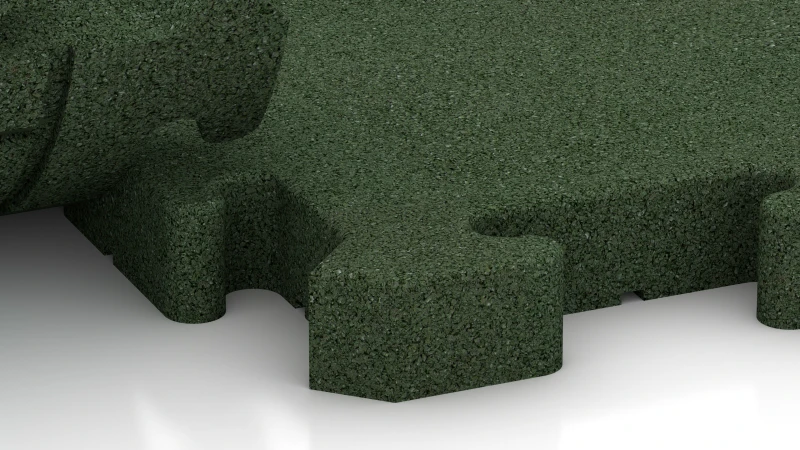 Połączenie puzzlowe z lekko zaokrąglonym sfazowaniem