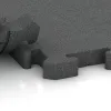Großaufnahme vom Verbindungssystem von WARCO-Boden 4073 - Nawierzchnia dla psów im Farbdesign Szary łupkowy. Abmessungen 1000 x 1000 x 40 mm.