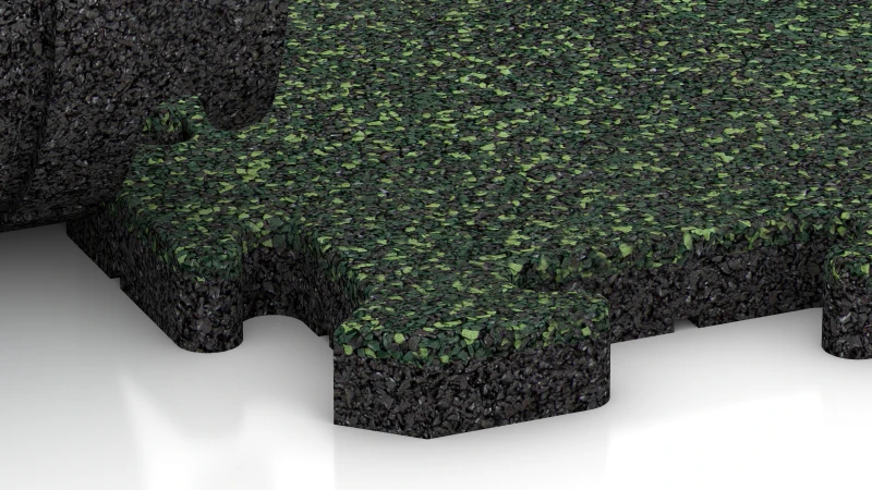 Połączenie typu puzzle z delikatnie zaokrągloną fazą