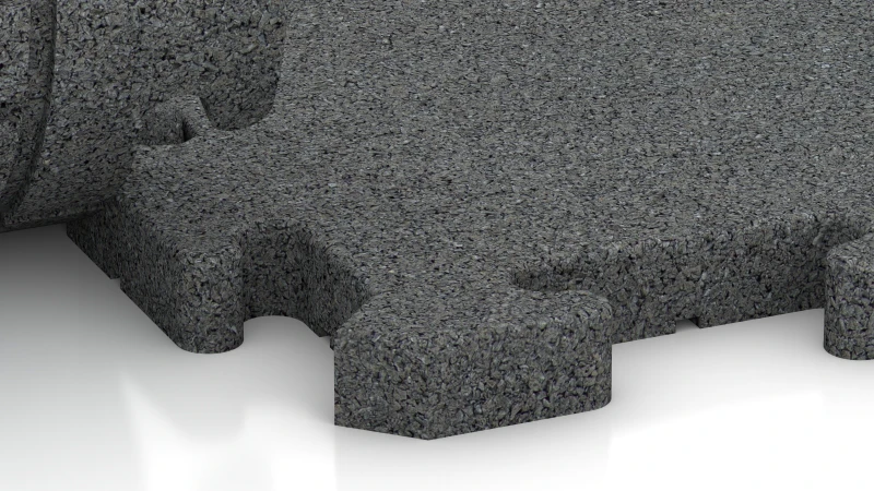 Połączenie typu puzzle z delikatnie zaokrągloną fazą