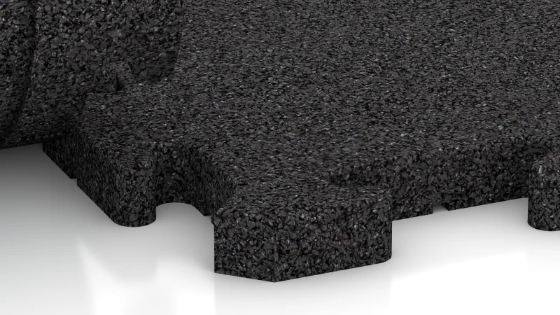 Połączenie puzzlowe z lekko zaokrąglonym sfazowaniem