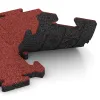 Großaufnahme vom Verbindungssystem von WARCO-Boden 4845 - Płyta brzegowa im Farbdesign Koralowy. Abmessungen 500 x 235 x 30 mm.