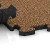 Großaufnahme vom Verbindungssystem von WARCO-Boden 4878 - Płyta narożna im Farbdesign Terakota. Abmessungen 235 x 235 x 30 mm.