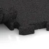 Großaufnahme vom Verbindungssystem von WARCO-Boden 5222 - Płyta narożna im Farbdesign Antracyt. Abmessungen 235 x 235 x 40 mm.