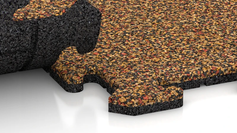 Połączenie puzzlowe z lekko zaokrąglonym sfazowaniem