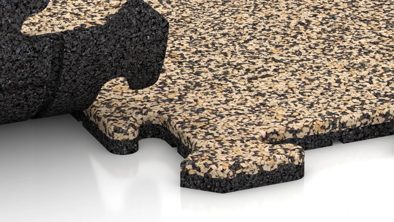 Połączenie puzzlowe z lekko zaokrąglonym sfazowaniem