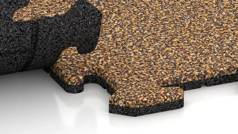 Połączenie puzzlowe z lekko zaokrąglonym sfazowaniem