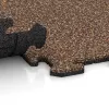 Großaufnahme vom Verbindungssystem von WARCO-Boden 3944 - Nawierzchnia sportowa dla psów HD im Farbdesign Caffè latte. Abmessungen 1000 x 1000 x 18 mm.