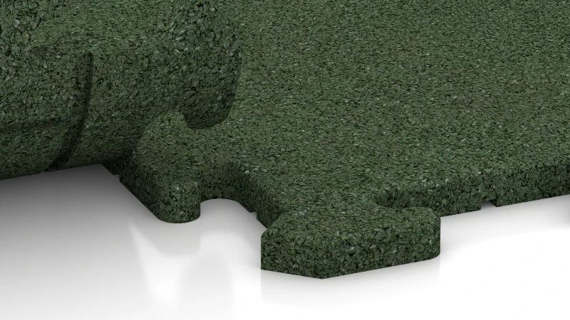 Połączenie puzzlowe z lekko zaokrąglonym sfazowaniem