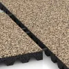 Großaufnahme vom Verbindungssystem von WARCO-Boden 5582 - Mata bezpieczeństwa na plac zabaw 5 cm - EN 1177 ≤ 145 cm im Farbdesign Trawertyn. Abmessungen 500 x 500 x 50 mm.