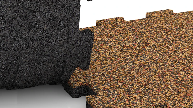 Wycinane połączenie typu puzzle bez fazowania