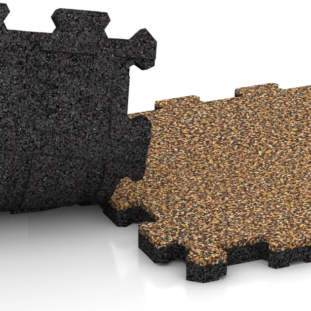 Großaufnahme vom Verbindungssystem von WARCO-Boden 5435 - Płytka schodowa im Farbdesign Maroko. Abmessungen 306 x 306 x 20 mm.