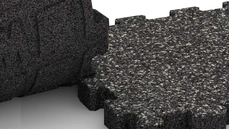 Wycięte połączenie puzzlowe bez fazy