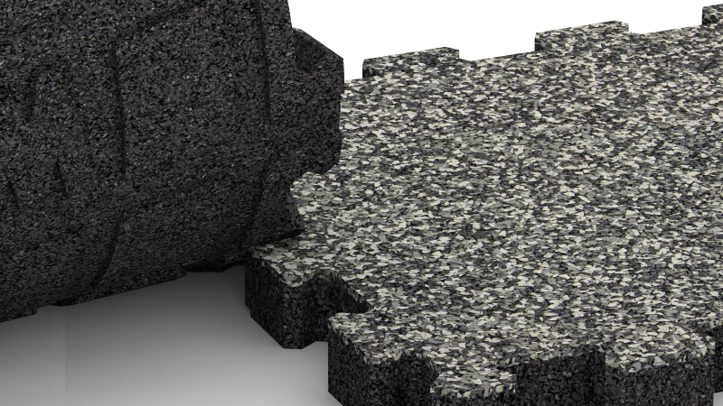 Wycięte połączenie puzzlowe bez fazy